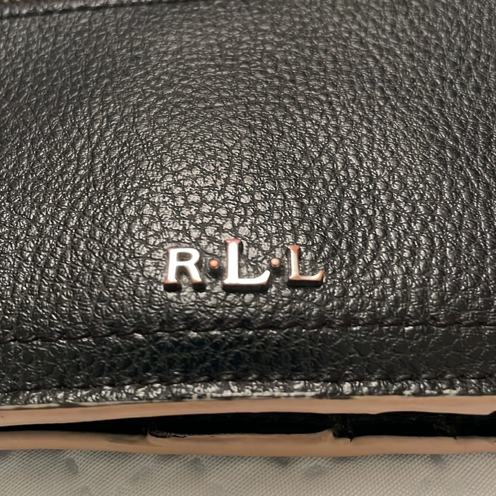 Lauren Ralph Lauren Cow Leather Long Bifold Wallet - Picture 3 of 17